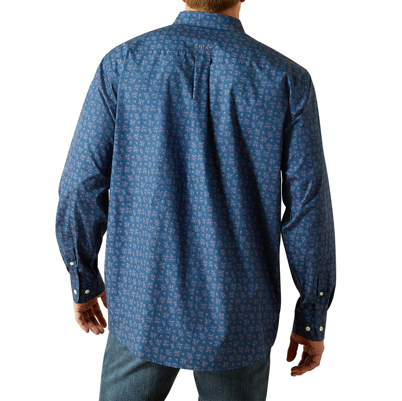 Ariat Men's Denim Blue Wrinkle Free Darwin Shirt