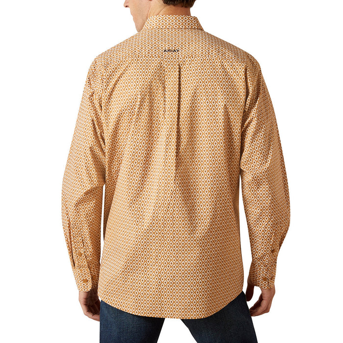 Ariat Men's Tan Burnis Long Sleeve Button Shirt