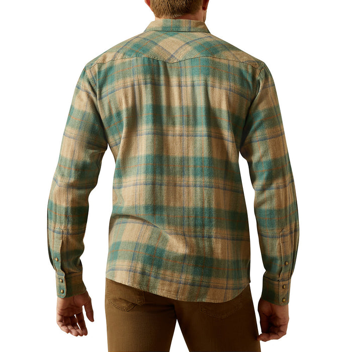 Ariat Men's Huxlee Retro Deep Teal Shirt
