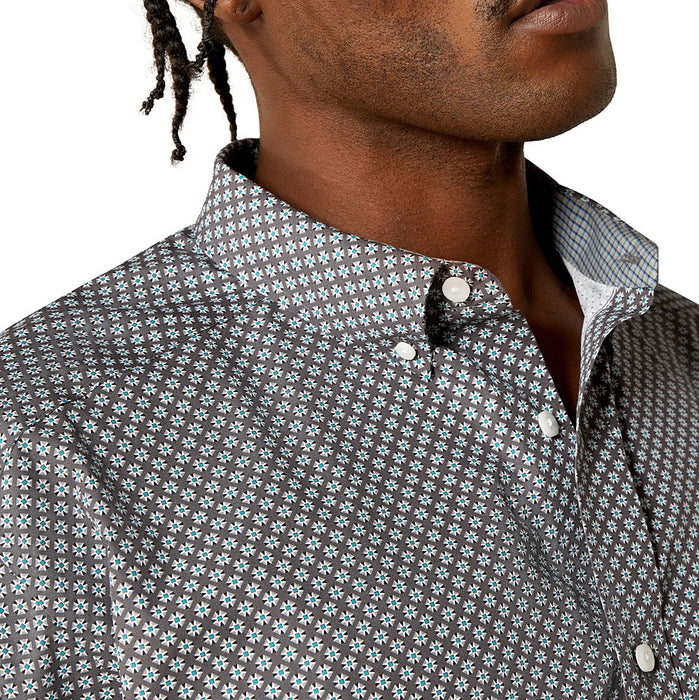 Ariat Men's Grey Wrinkle Free Caleb Shirt