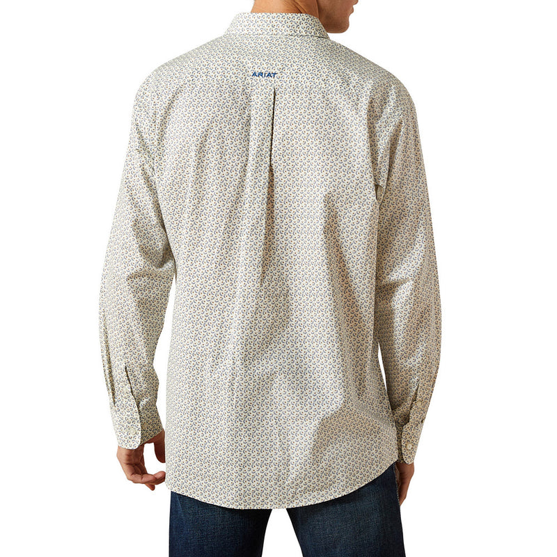 Ariat Men's Cream Stevy Long Sleeve Button Shirt