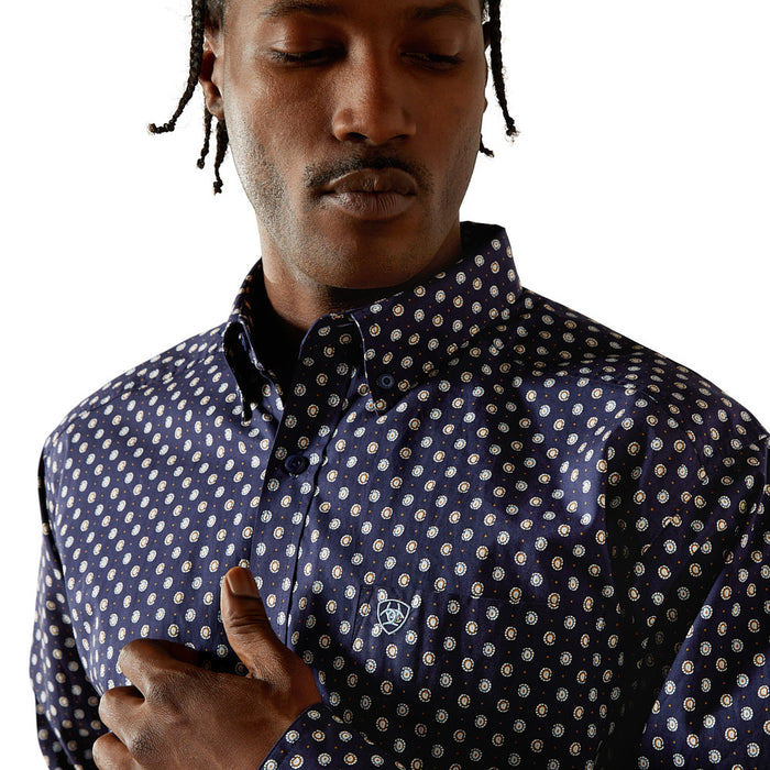 Ariat Men's Dark Blue Stone Long Sleeve Shirt
