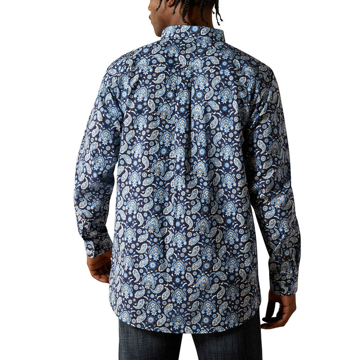 Ariat Men's Sergio Fitted Dark Blue Shirt