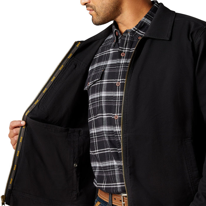 Ariat Men's Rebar Made Tough Shop Black Jacket