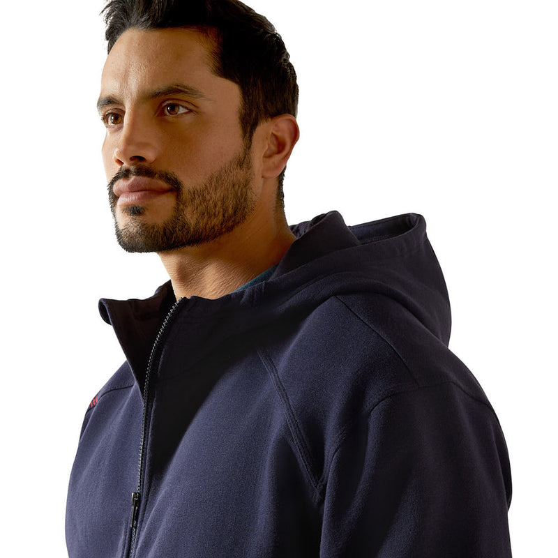 Ariat Men's FR Dura Stretch Navy Zip Hoodie