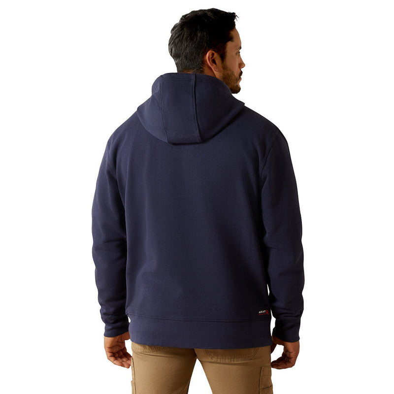 Ariat Men's FR Dura Stretch Navy Zip Hoodie