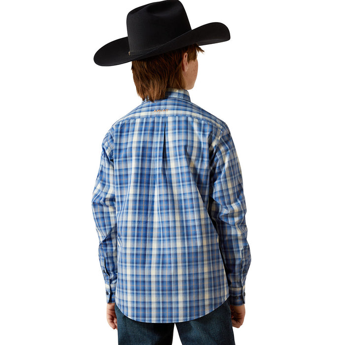 Ariat Boy's Royal Blue Pro Series Soloman Shirt