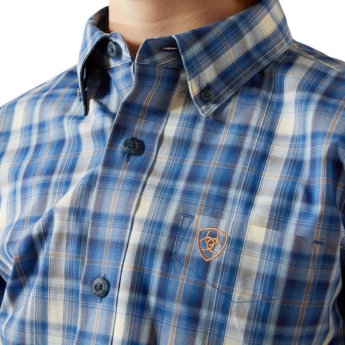 Ariat Boy's Royal Blue Pro Series Soloman Shirt