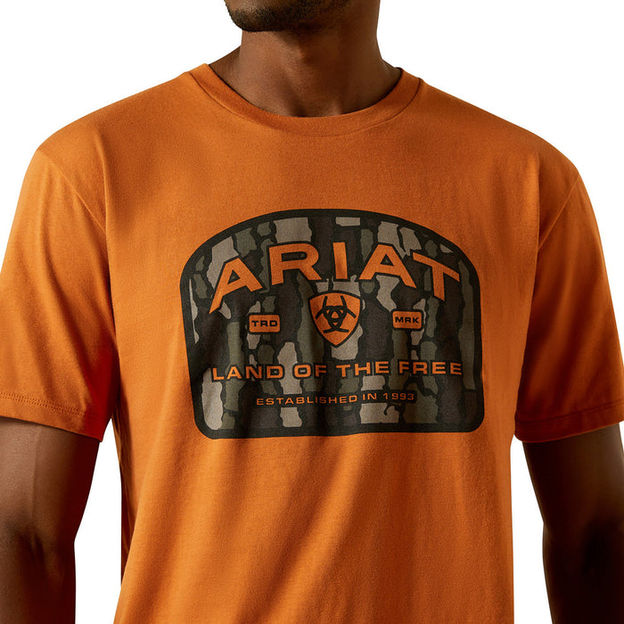 Ariat Men's Adobe Underlands Camo Badge Tee Shirt