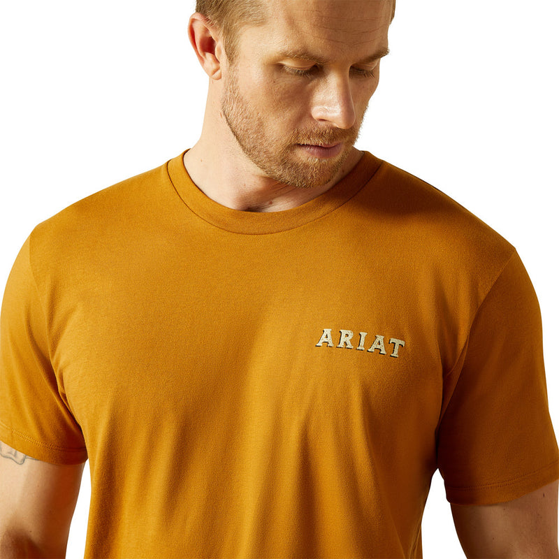 Ariat Men's Bone Brown Scorpion Seal Tee Shirt