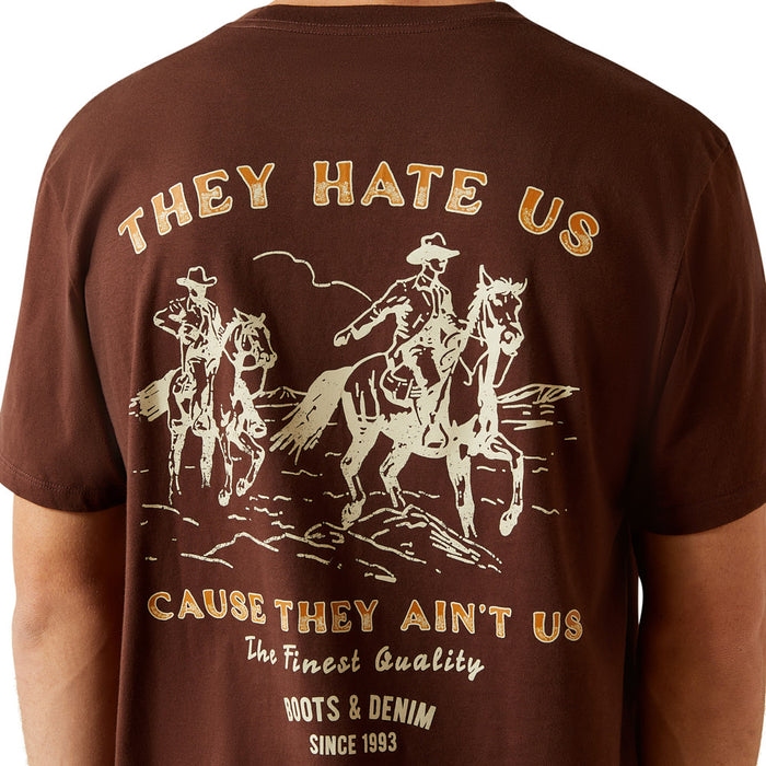 Ariat Men's Deep Mahogany Haters Club Tee Shirt