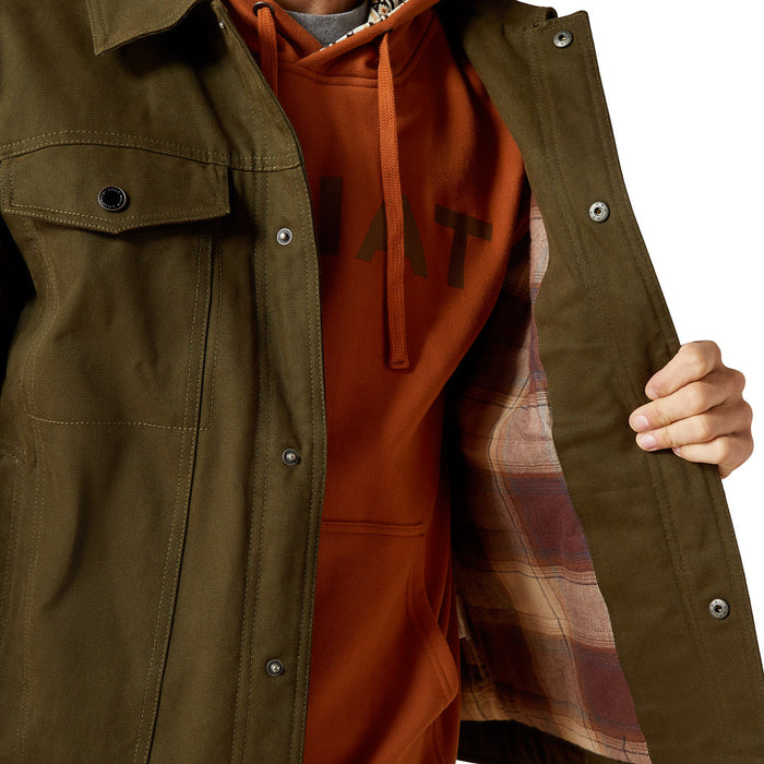 Ariat Men's Desert Sand Khaki Canvas Rancher Jacket