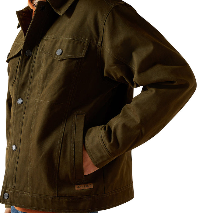 Ariat Men's Desert Sand Khaki Canvas Rancher Jacket