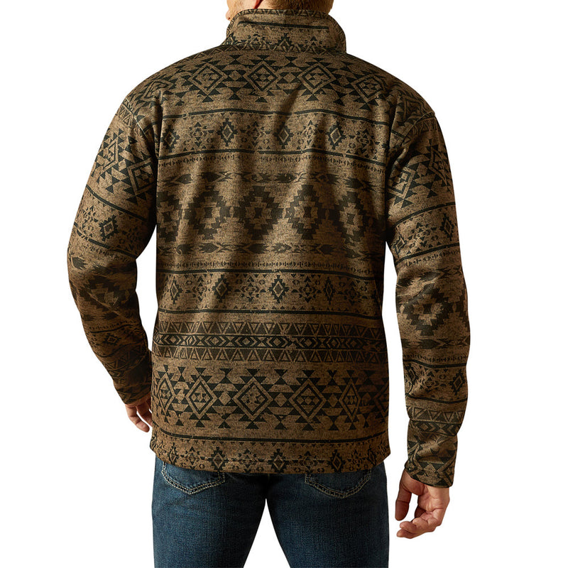 Ariat Men's Caldwell 1/4 Zip Beige Sweater