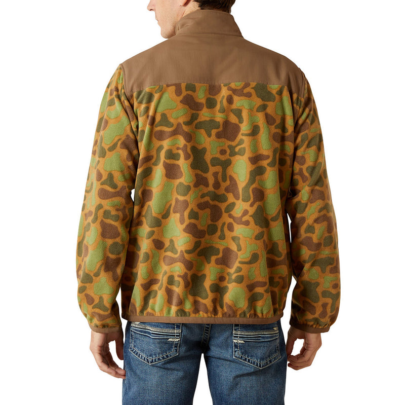 Ariat Men's Khaki Camo Fleece Pullover