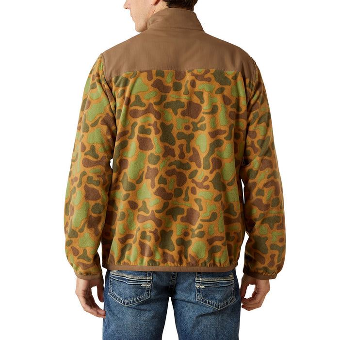 Ariat Men's Khaki Camo Fleece Pullover