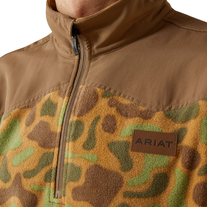 Ariat Men's Khaki Camo Fleece Pullover