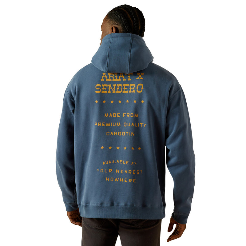 Ariat Men's Dark Denim Sendero Back In The Saddle Hoodie