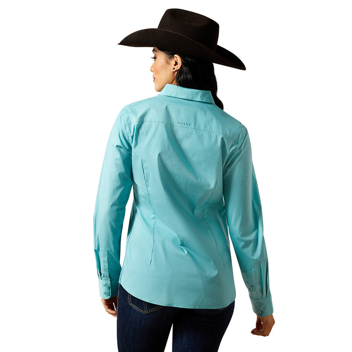 Ariat Women's Kirby Stretch Aqua Sea Shirt