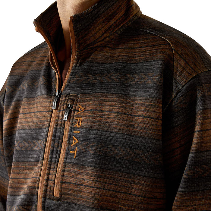 Ariat Men's Brown Southwest Caldwell Zip Up