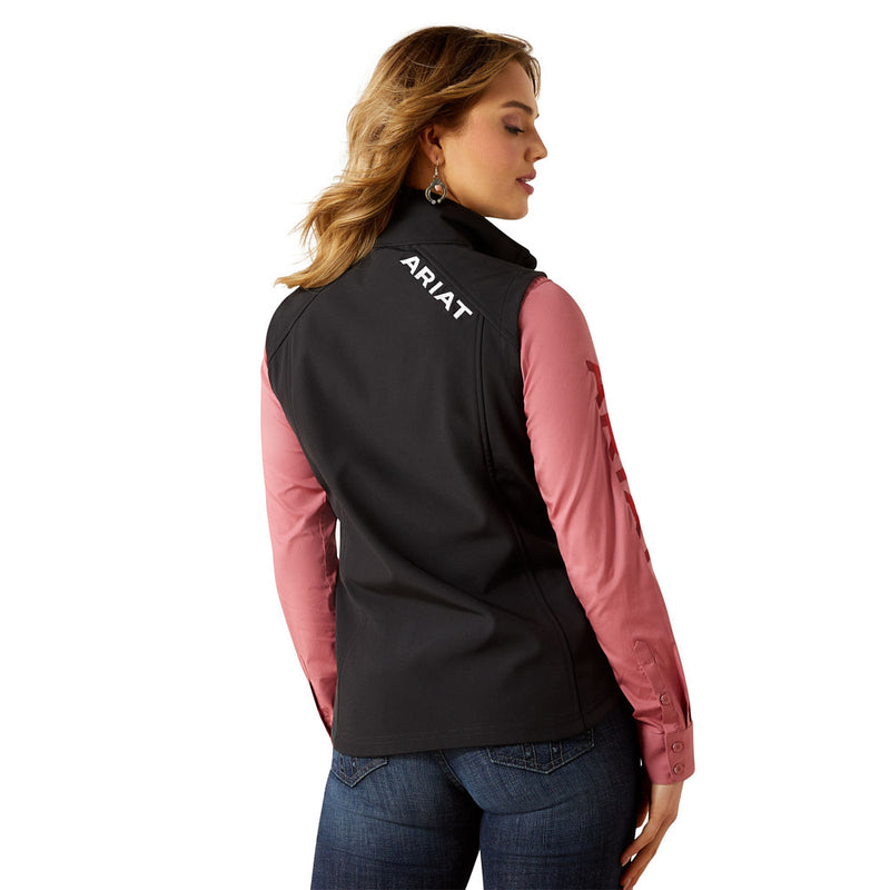 Ariat Women's Black & Southwest Softshell Vest