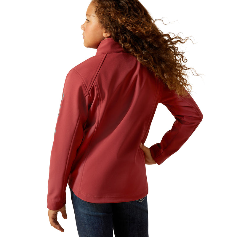 Ariat Girl's Burnt Russet & Stripe Softshell Jacket