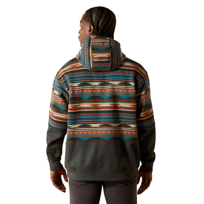 Ariat Men's Rust Serape Color Block Hoodie