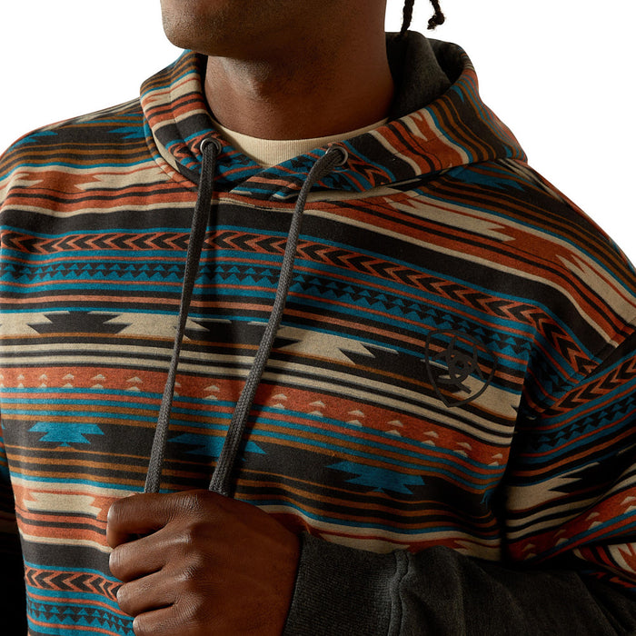 Ariat Men's Rust Serape Color Block Hoodie