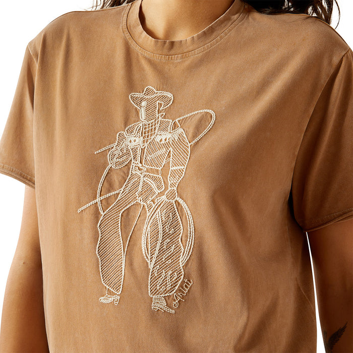 Ariat Women's Buckaroo Toasted Coconut Tee Shirt