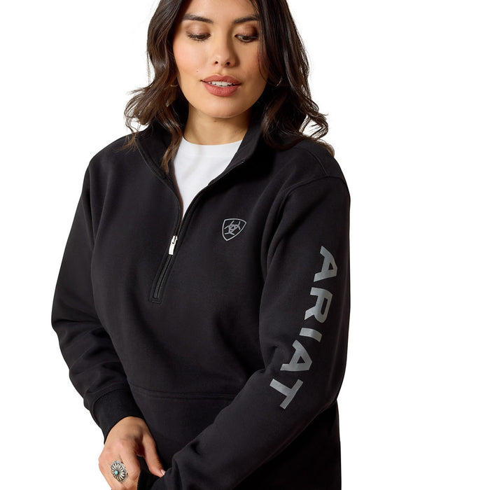Ariat Women's Black Foundation 1/2 Zip Sweatshirt