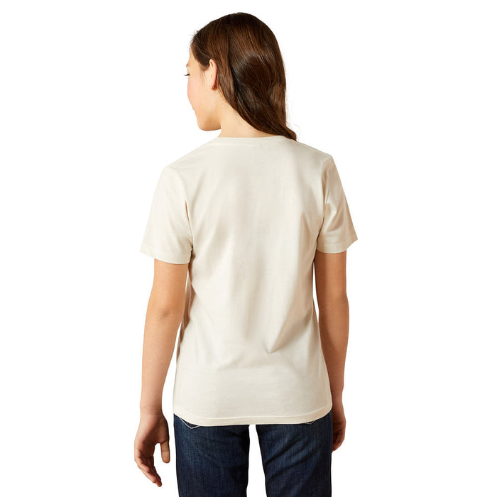 Ariat Girl's Wild Like The West Natural Tee Shirt
