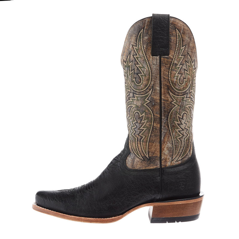 Ariat Men's Futurity Platinum Black Bison Vamp 13In Textured Taupe Top Boot