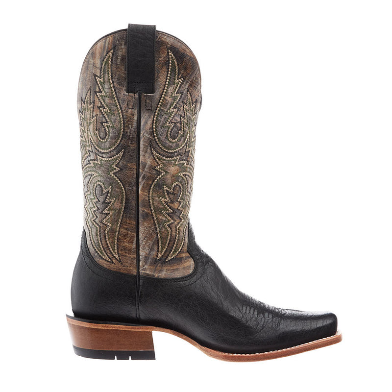Ariat Men's Futurity Platinum Black Bison Vamp 13In Textured Taupe Top Boot