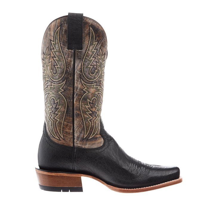 Ariat Men's Futurity Platinum Black Bison Vamp 13In Textured Taupe Top Boot