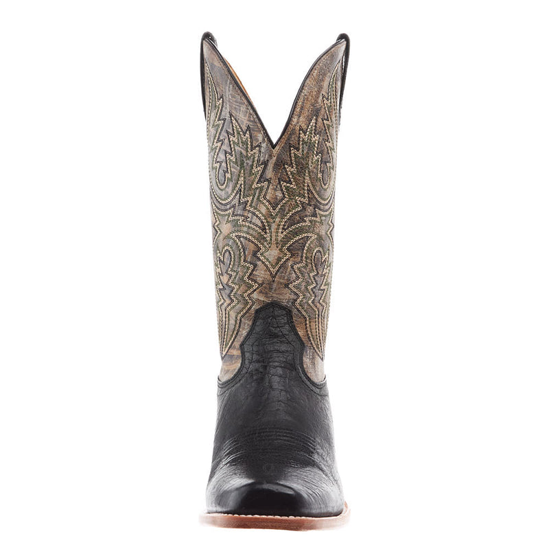 Ariat Men's Futurity Platinum Black Bison Vamp 13In Textured Taupe Top Boot