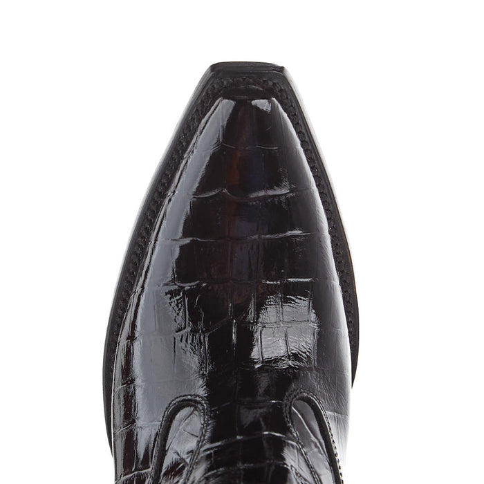 Ariat Women's Jade Black Patent Leather Croc Print Bootie