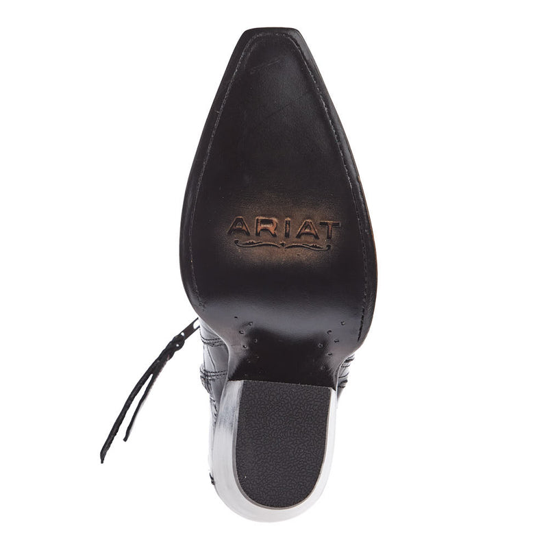Ariat Women's Jade Black Patent Leather Croc Print Bootie
