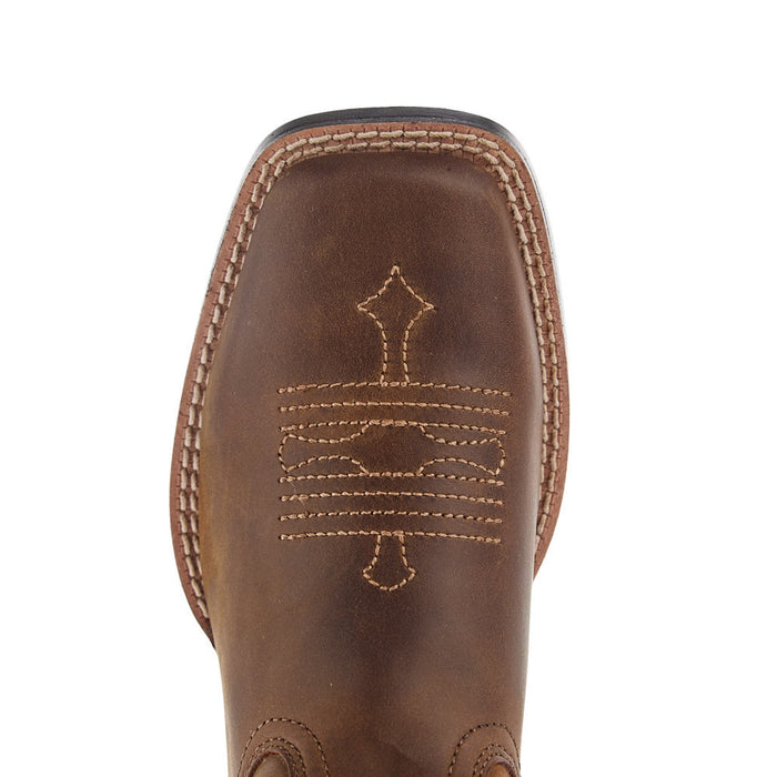 Ariat Youth Tombstone Distressed Brown Square Toe Boot