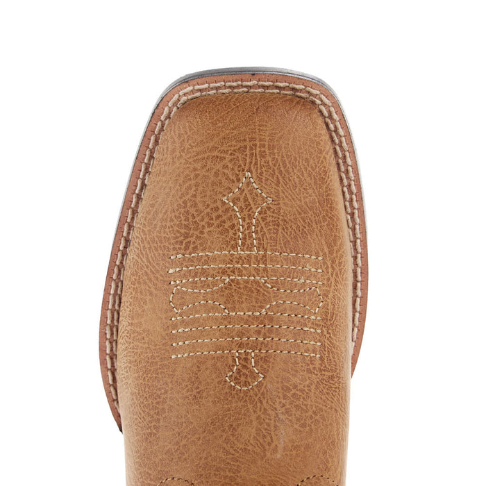 Ariat Youth Tombstone Cottage and Rosebud Square Toe Boot