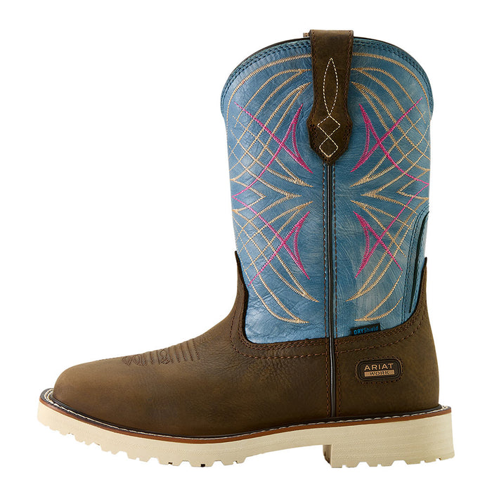 Ariat Women's Activator Brown 10in. Waterproof Wide Square Soft Toe Work Boot