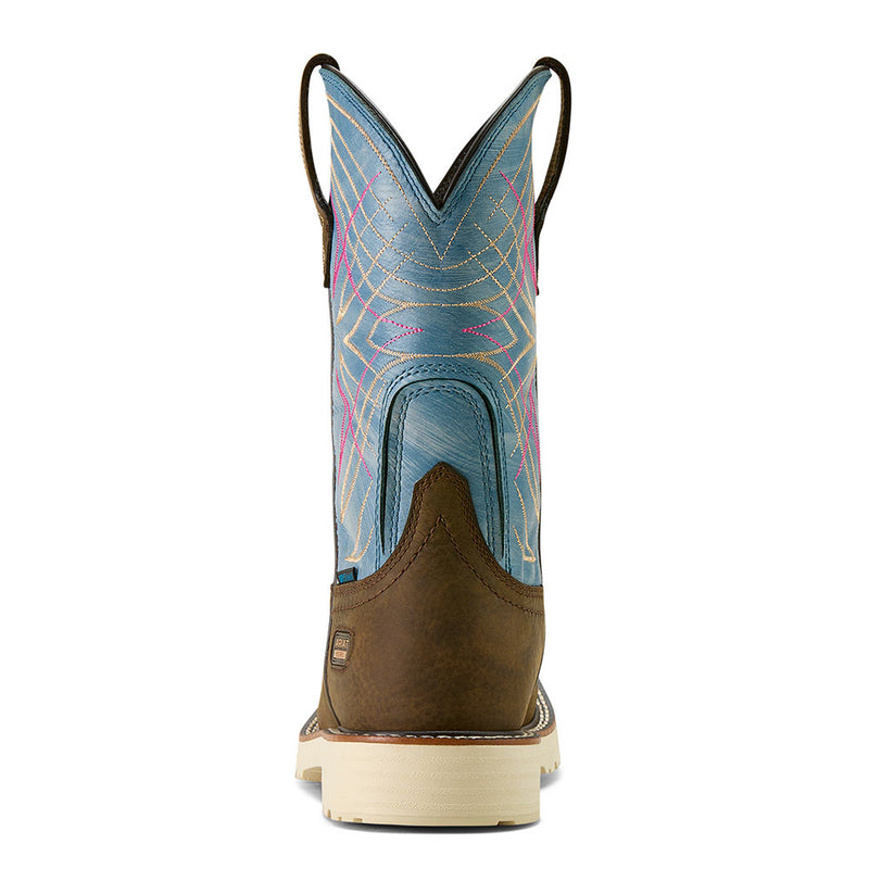 Ariat Women's Activator Brown 10in. Waterproof Wide Square Soft Toe Work Boot