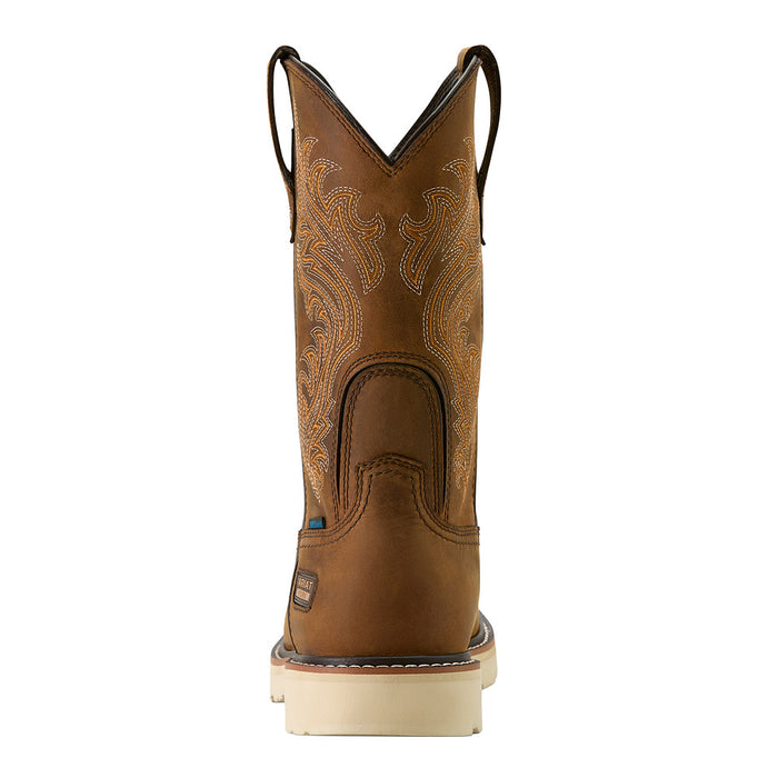 Ariat Men's Activator Argo H2O Distressed Brown 11In Round Soft Toe Work Boot