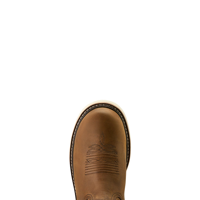 Ariat Men's Activator Argo H2O Distressed Brown 11In Round Soft Toe Work Boot