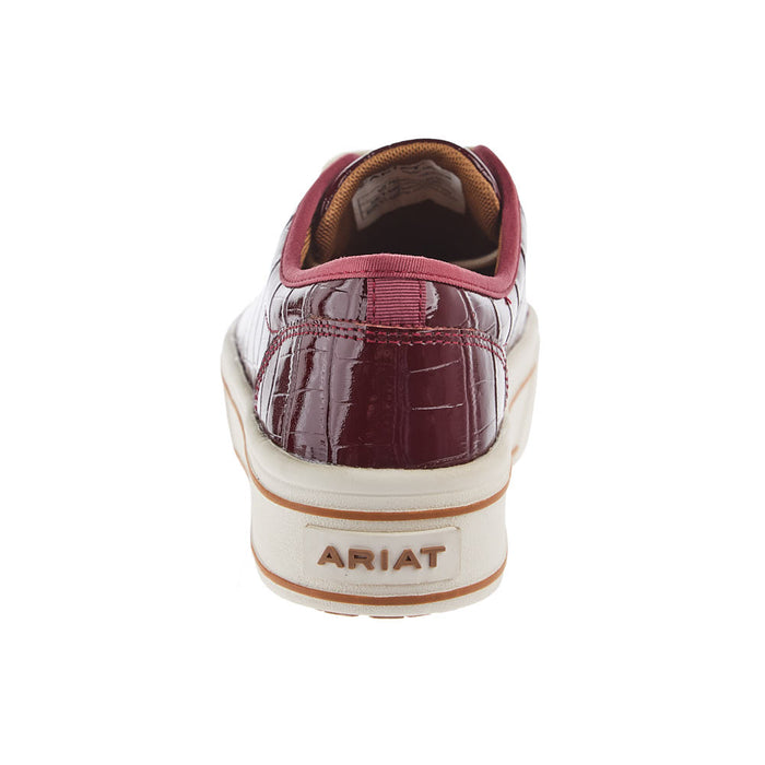 Ariat Women's Skyler Red Crocodile Print Casual Shoe
