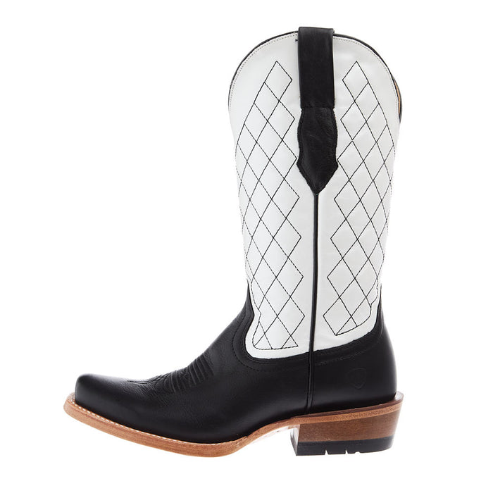 Ariat Women's Futurity Black 13In Bright Pearl Top Boot