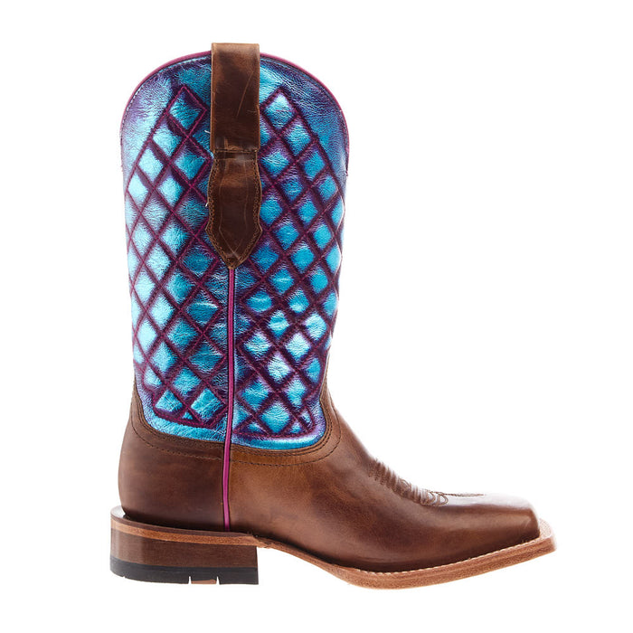 Ariat Women's Frontier Wittman Brown 11In Iridescent Top Boot