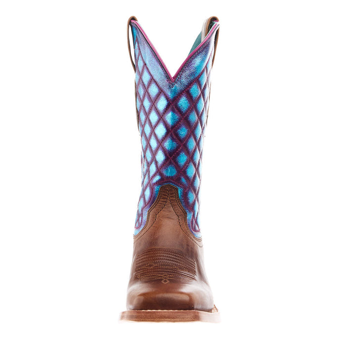 Ariat Women's Frontier Wittman Brown 11In Iridescent Top Boot