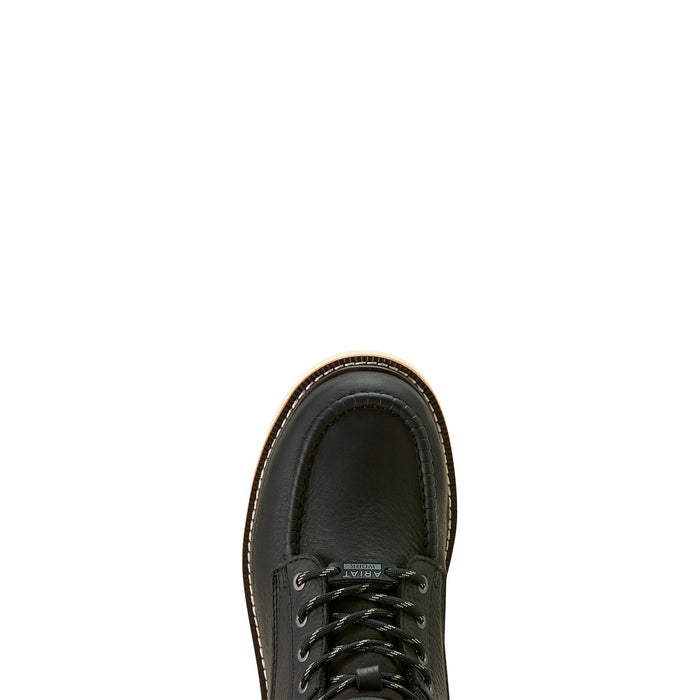 Ariat Men`s Rebar Lift 6In Black Waterproof Lace Up Soft Toe Work Boot