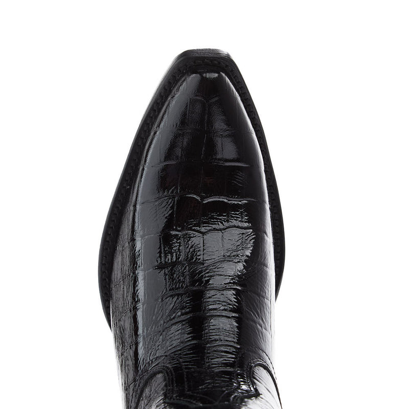 Ariat Women's Casanova Black Patent Leather Crocodile Print Boot