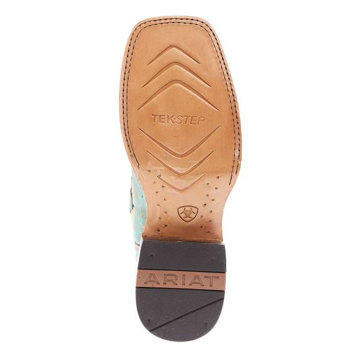 Ariat Womens Frontier Tilly Turquoise 13In Tan Top Boot